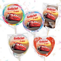 Sucette Cars personnalisée