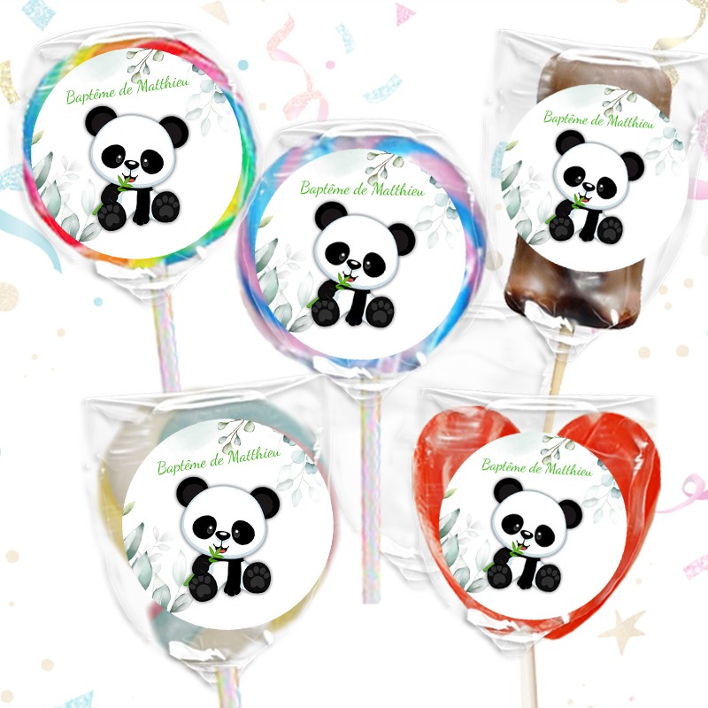 Sucette panda personnalisée avec prénom