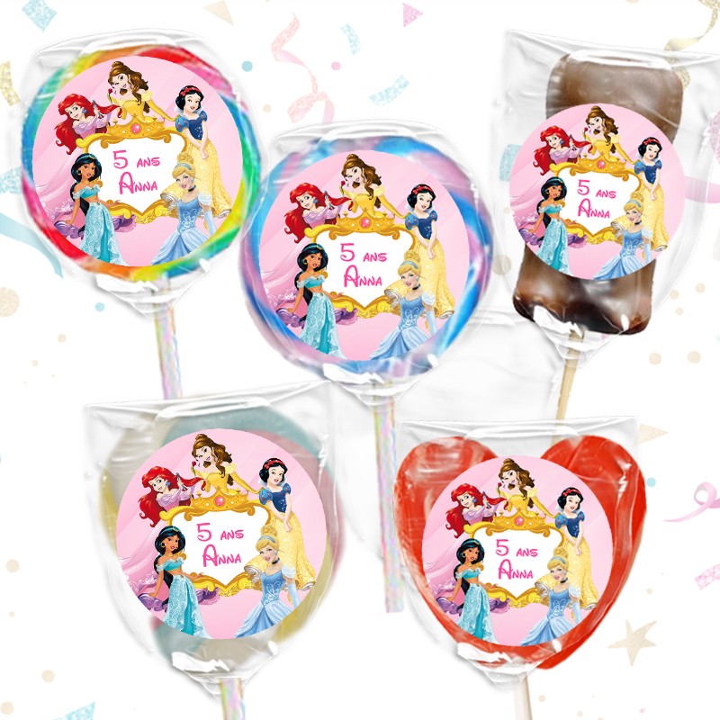 Sucette princesses personnalisée Sucette princesses personnalisée