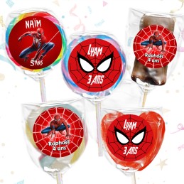 Sucette Spiderman personnalisée