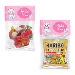 Sachet de bonbon personnalisé Chat Marie