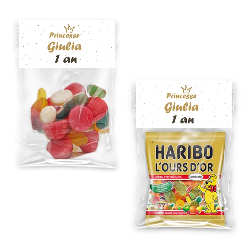 Sachet de bonbon personnalisé Sachet de bonbon personnalisé