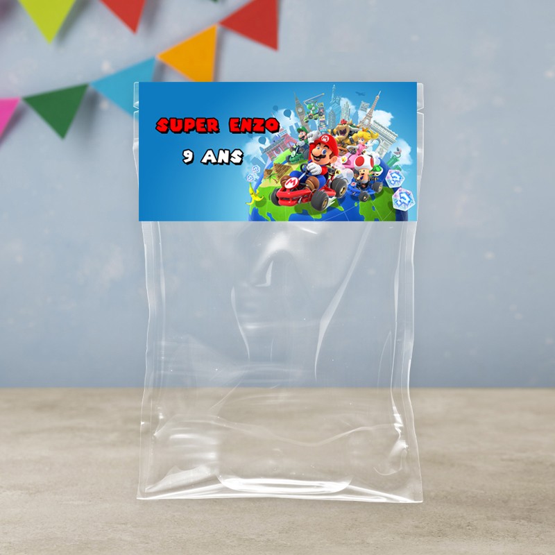 Sachet de bonbon personnalisé Mario