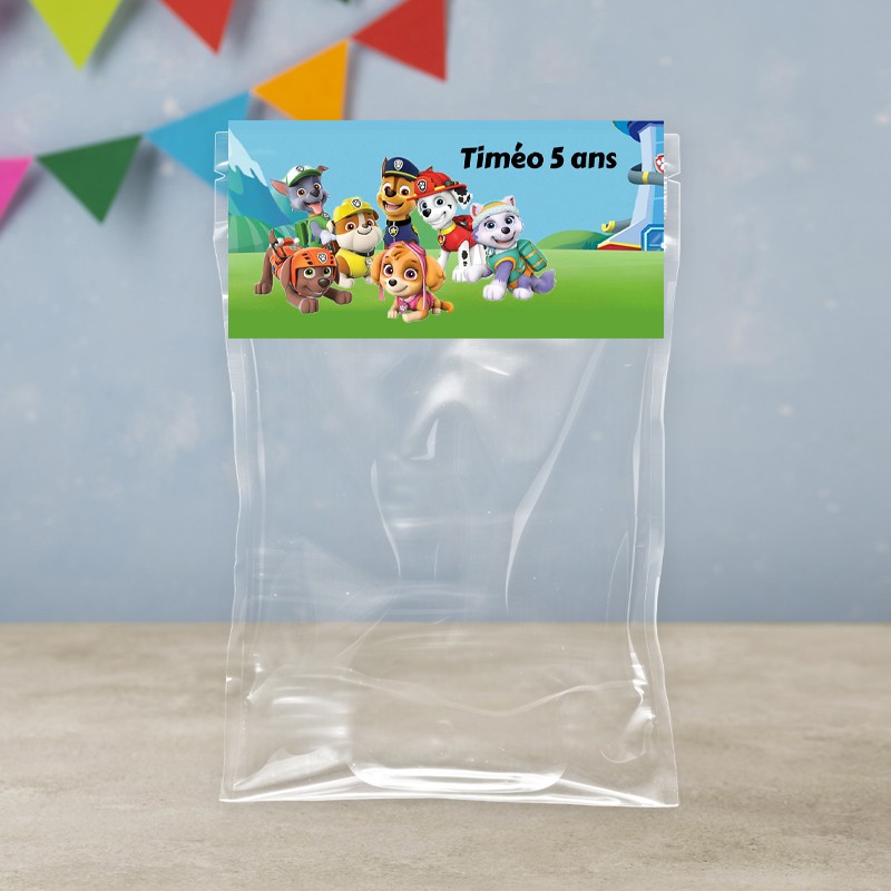 Sachet de bonbon Pat Patrouille personnalisé