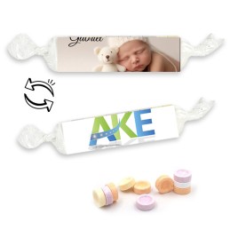 Rouleau bonbons dextrose personnalisé