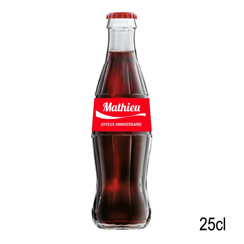 Etiquette Coca Cola personnalisée