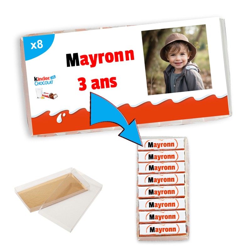 Kinder personnalisé avec photo