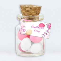 Etiquette dragée baptême personnalisée