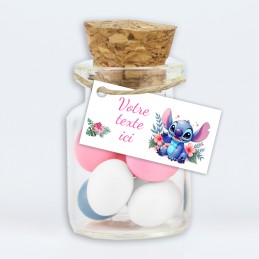 Etiquette dragée Stitch personnalisée