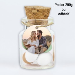 Etiquette dragée mariage personnalisée Photo