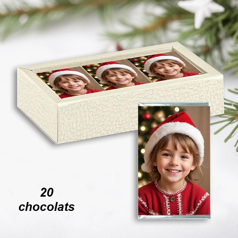 Carré de chocolat personnalisé