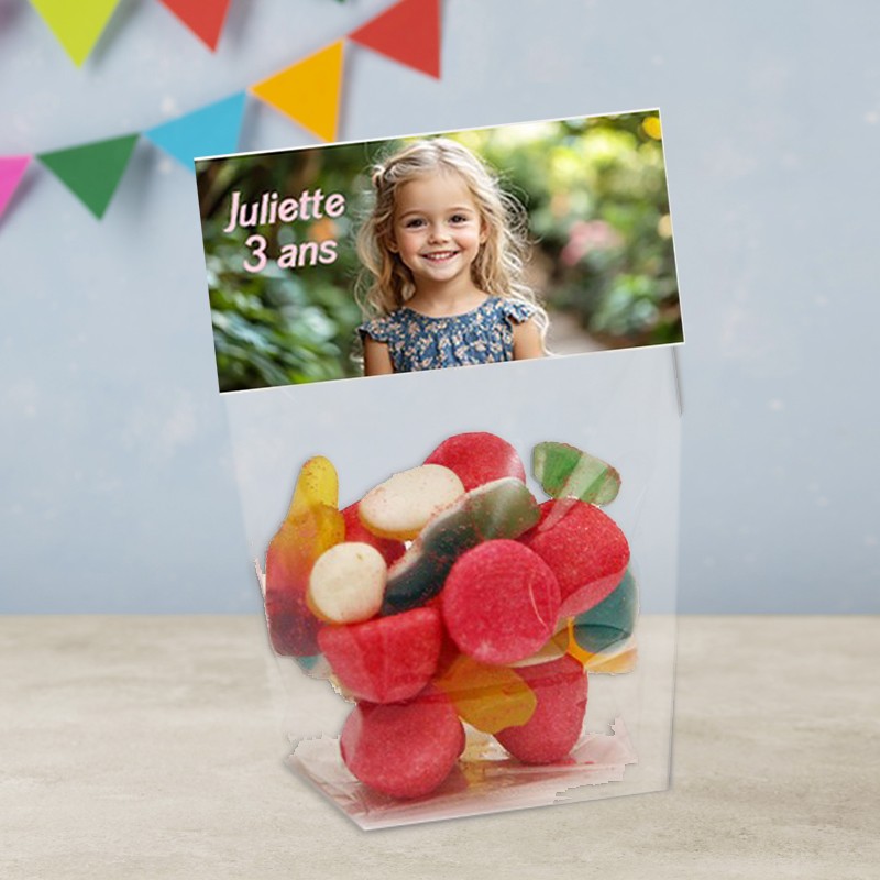Sachet de bonbon personnalisé photo