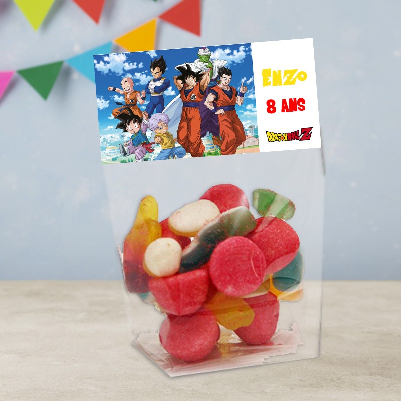 Sachet de bonbon DBZ personnalisé