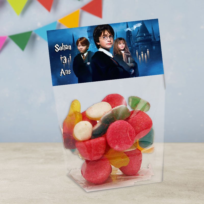 Sachet de bonbons Harry Potter personnalisé
