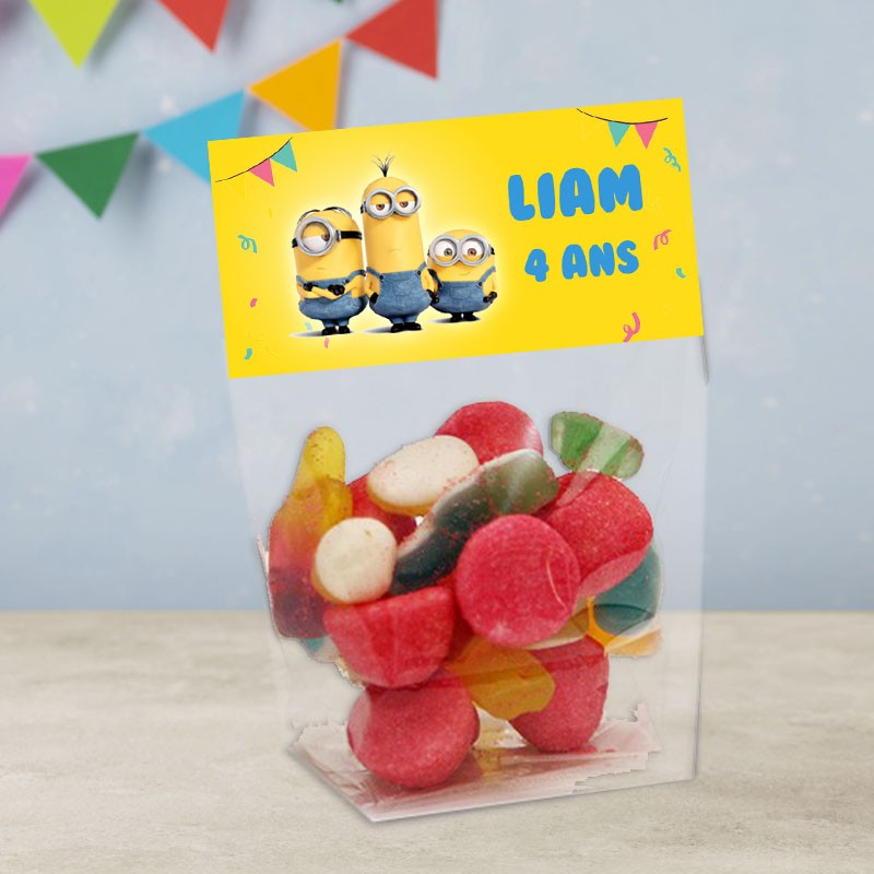 Sachet de bonbons Minions