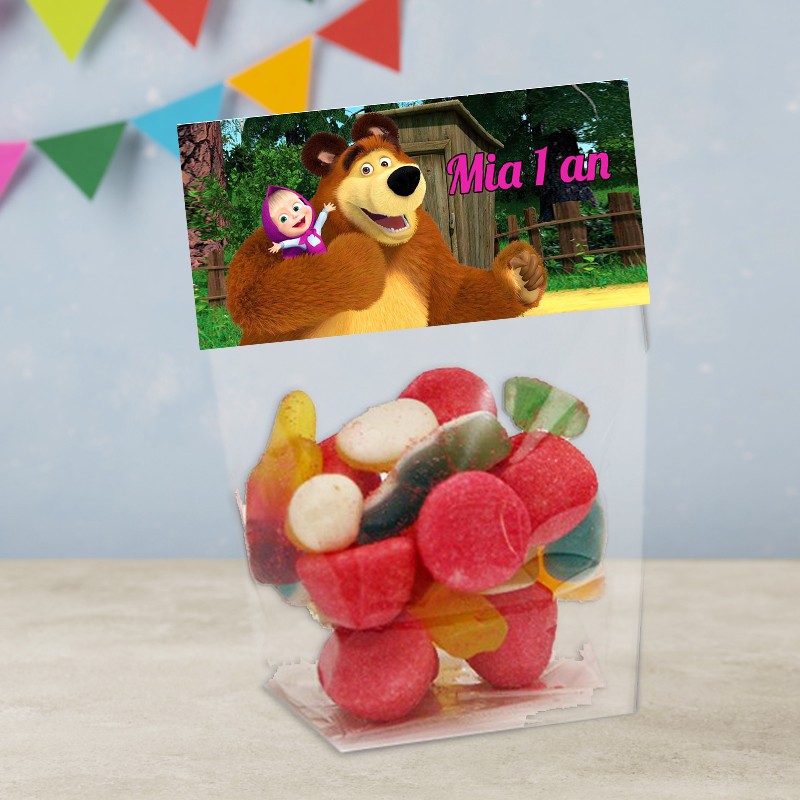 Sachet de bonbon Masha et Michka