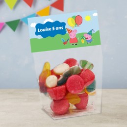 Sachet de bonbon personnalisé Peppa Pig
