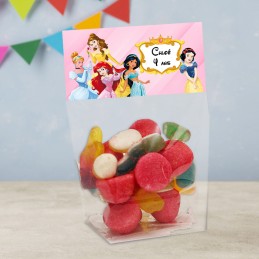 Sachet de bonbon princesses personnalisé