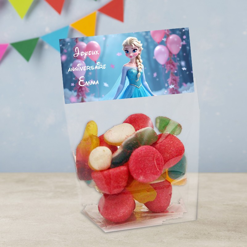 Sachet de bonbon reine des neiges