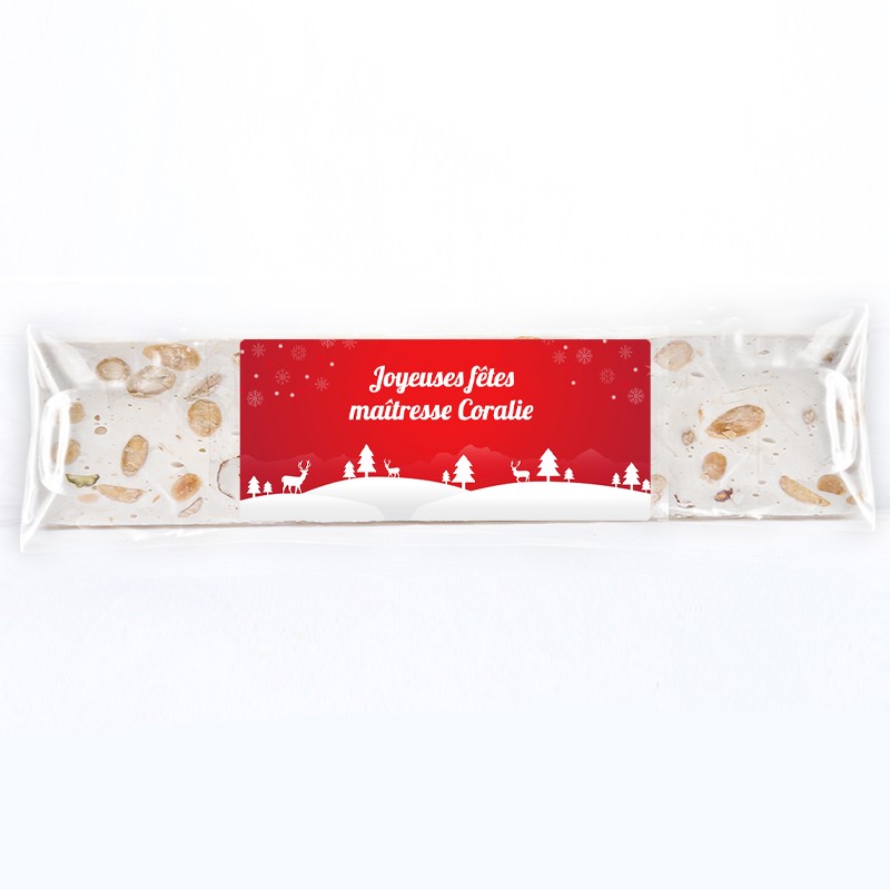 Nougat Noël personnalisé