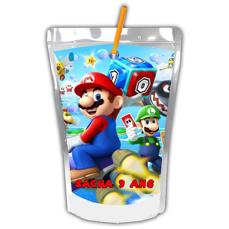 Caprisun Mario personnalisé Caprisun Mario personnalisé