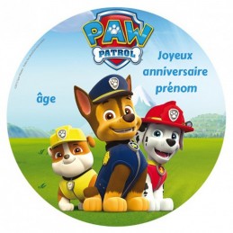 disque sucre pat patrouille personnalise