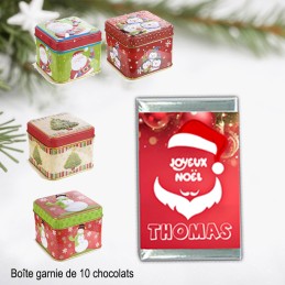 Chocolat Noël personnalisé