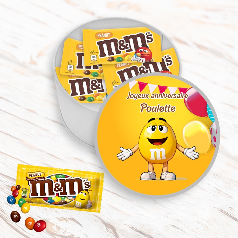 Boite m&m's personnalisée