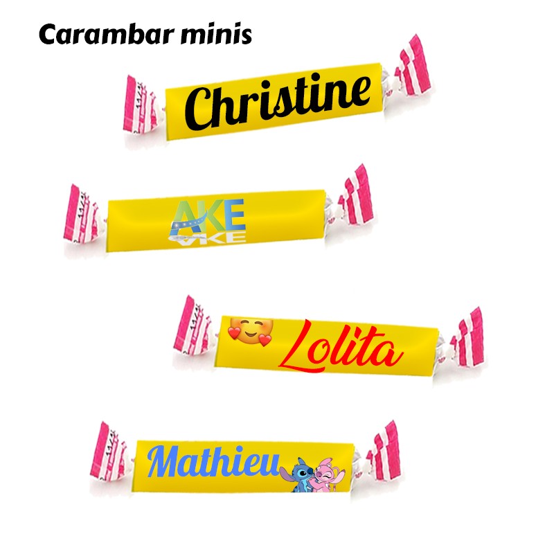 Mni Carambar personnalisé