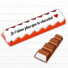 Kinder maxi St Valentin personnalisé
