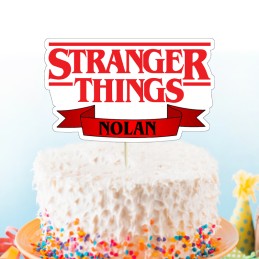 Cake Topper Stranger Things personnalisé