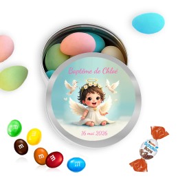 Boite dragée ange personnalisée