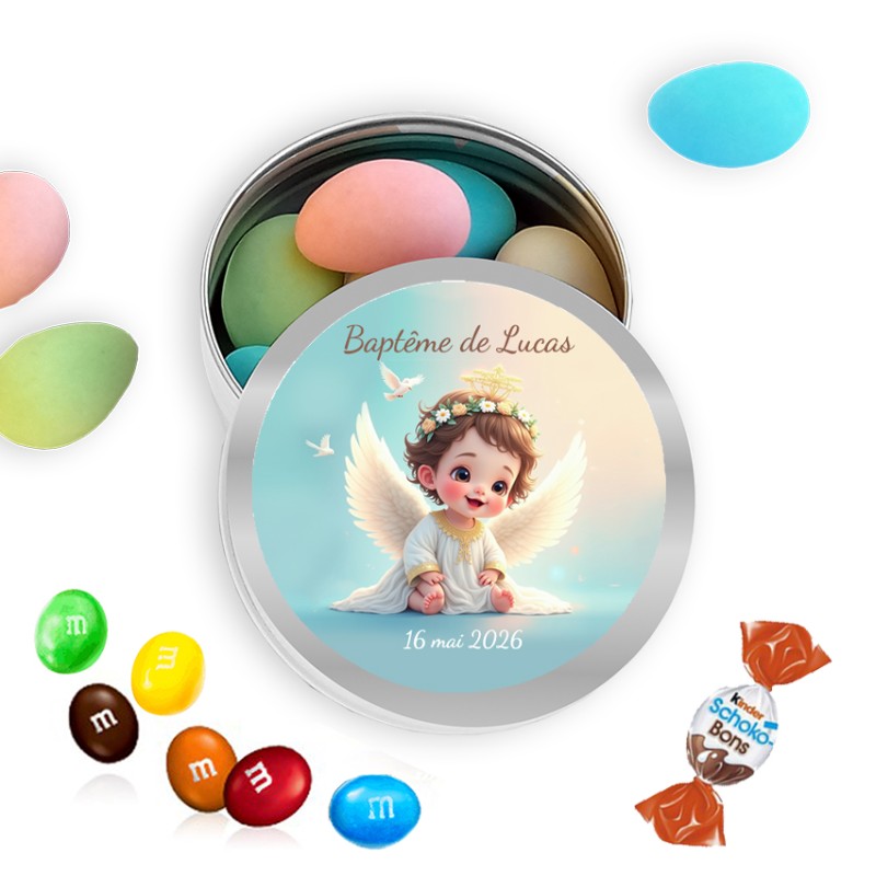 Boite dragée baptême personnalisée