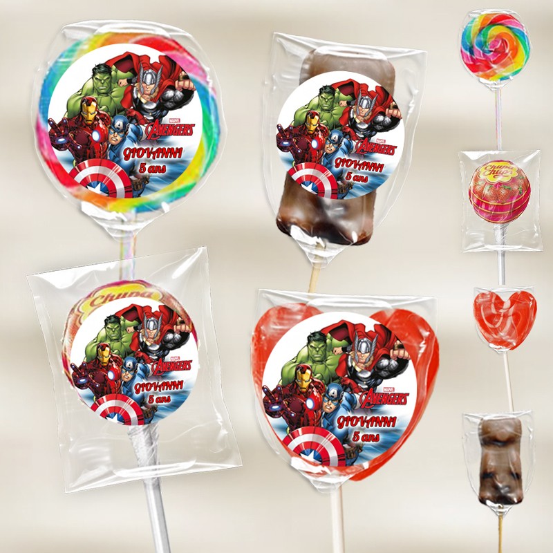 Sucette Avengers personnalisée