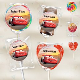 Sucette Cars personnalisée