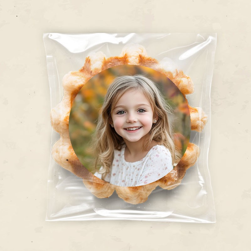 Gaufre personnalisée avec photo pour anniversaire enfant