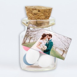 Etiquette dragée mariage personnalisée