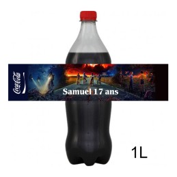 Etiquette bouteille Coca Cola Stranger Things