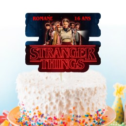 Cake Topper Stranger Things personnalisé