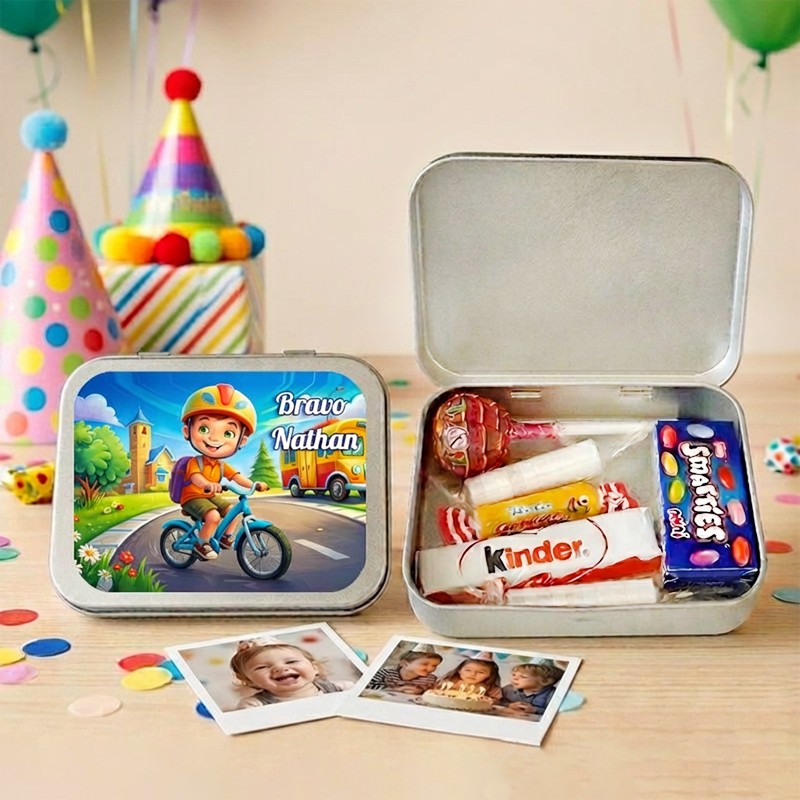 Boite à bonbons personnalisée avec photo | Boite à bon points