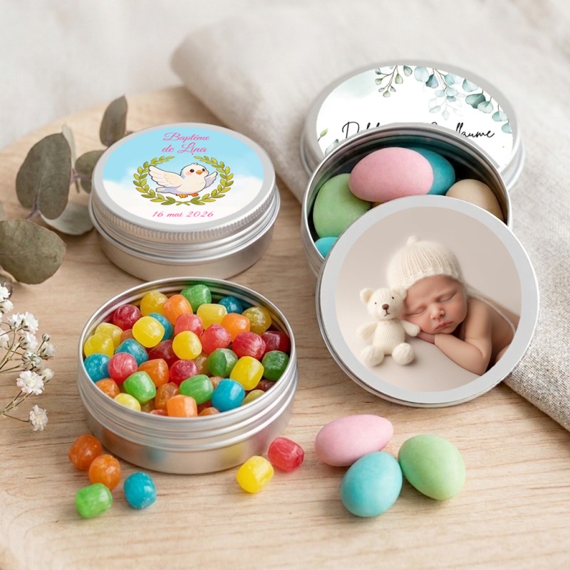 Boite à dragées personnalisée pour mariage - Boite à bonbons