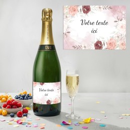 Etiquette Champagne personnalisé mariage