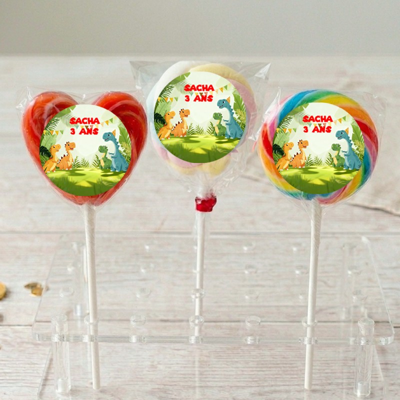 Sucette personnalisée dinosaure