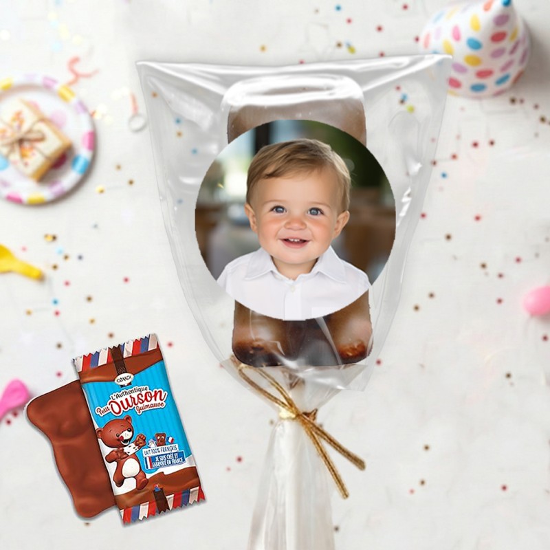 Sucette chocolat personnalisée Photo