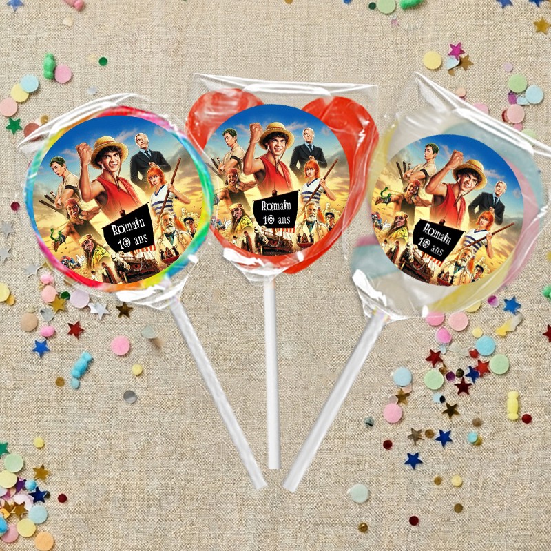 Sucette bonbon personnalisée One Piece