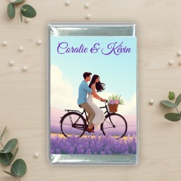 Carré de chocolat Mariage personnalisé