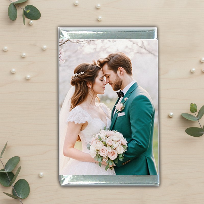 Carré de chocolat mariage personnalisé