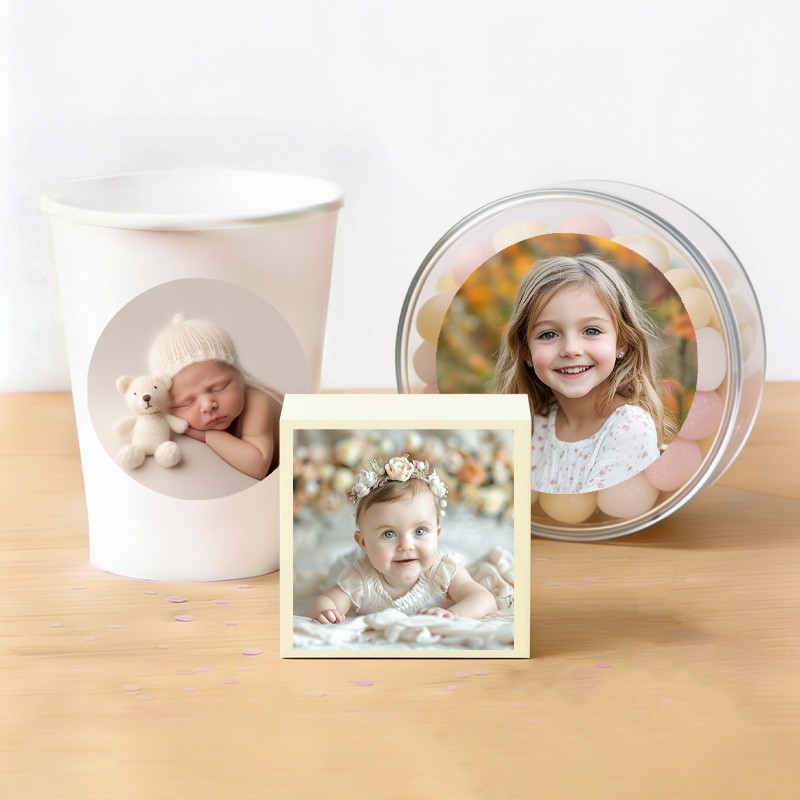 Autocollant personnalisé avec photo