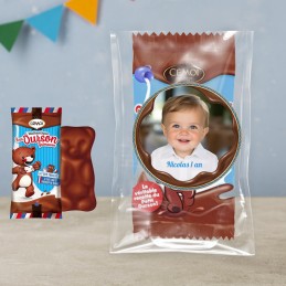 Ourson guimauve personnalisé avec photo