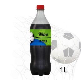 Etiquette CocaCola personnalisée Football